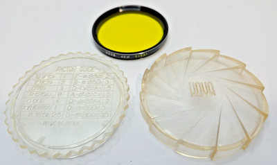 OLD STOCK HOYA HMC Yellow 49mm Y(K2) SCREW IN FILTER 2'' WITH CASE Made in Japan