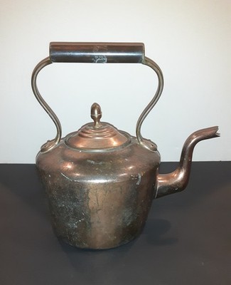 Antique English Copper Tea Kettle   19th Century   Handcrafted