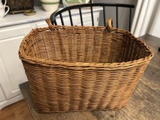 Wicker Bike Basket Woven Bicycle Front Basket Vintage