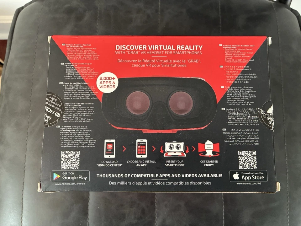 HOMiDO Grab Virtual Reality Headset For Smartphones Works With Google Cardboard - Image 4 of 4