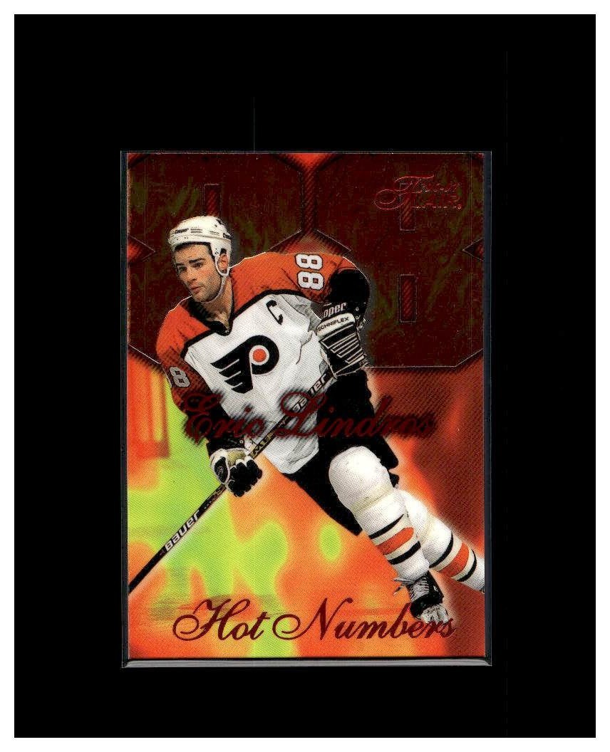 1996-97 Flair - Hot Numbers Eric Lindros #8 Philadelphia Flyers HOF