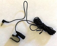 Mini Plug-In Clip-On Microphone w/ 3.5mm Jack, Alpine Car Stereo Mic, Black