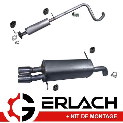 Silencieux échappement Neuf Pour Ford Fiesta 1.6 16V (01-05) Et Mazda 2 1.6 16V (03-07)