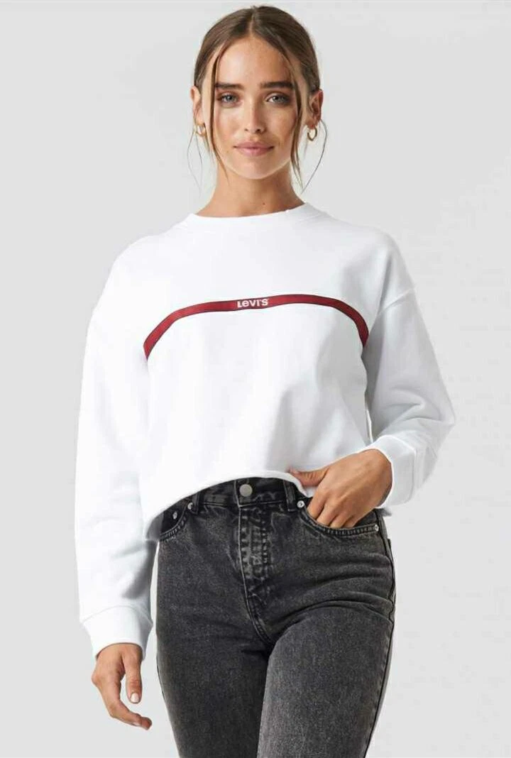 Levi's cropped sweatshirt sale