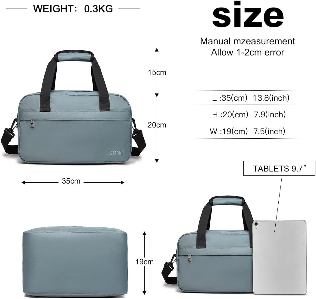 Kono Cabin Bag Under Seat Flight 35cm (W) * 20cm (H) * (D), Grey eBay