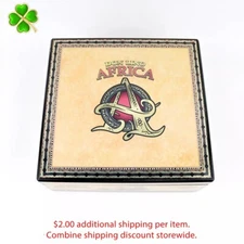 Don Lino Africa Duma Empty Wood Cigar Box 6" x 6" x 2.5"