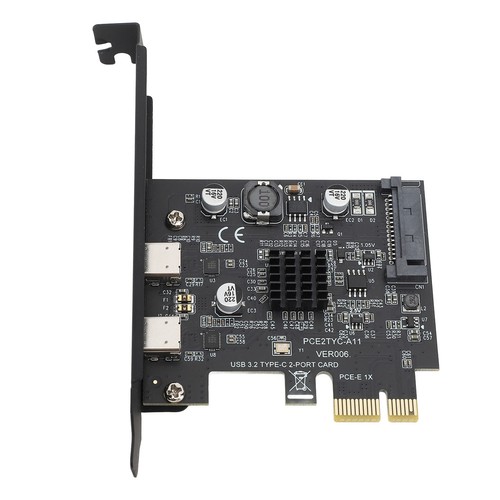 USB 3.2 PCI Express Erweiterungskarte GEN2 Dual Type C High Speed 10Gbps PC US - Bild 8 von 22