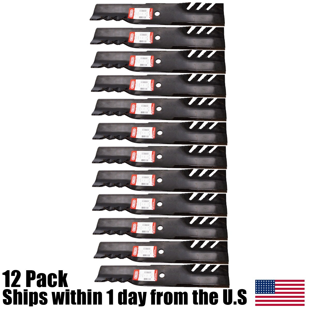 2-Pack Oregon Gator Mulching Blades For Wright 36 Stander Mower – Part # 596-344