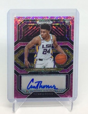 2021/22 Prizm Draft Signatures - CAMERON THOMAS - PINK CIRCLES RC AUTO #02/20