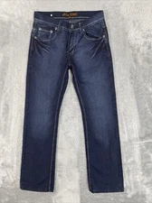 RNZ Jeans Men's 30x30 Blue Bootcut Dark Wash Cotton Blend Denim Pants