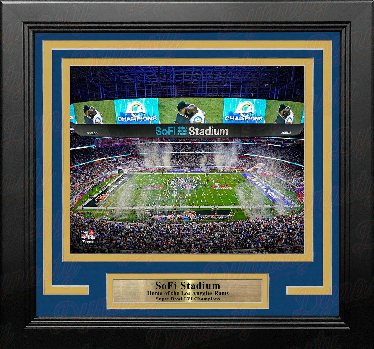 Los Angeles Rams SoFi Stadium Super Bowl LVI Champions 8x10 Framed