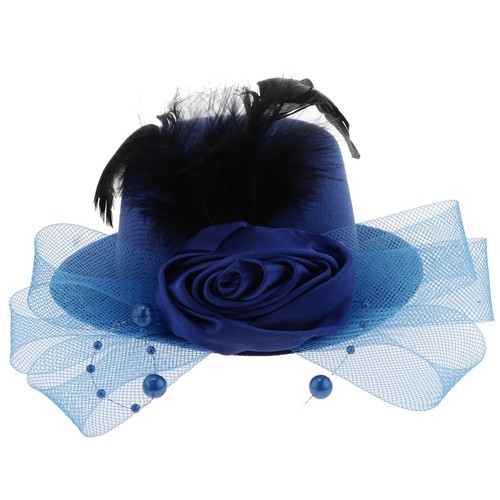 Flower Hair Clip Feathers Small Mini 