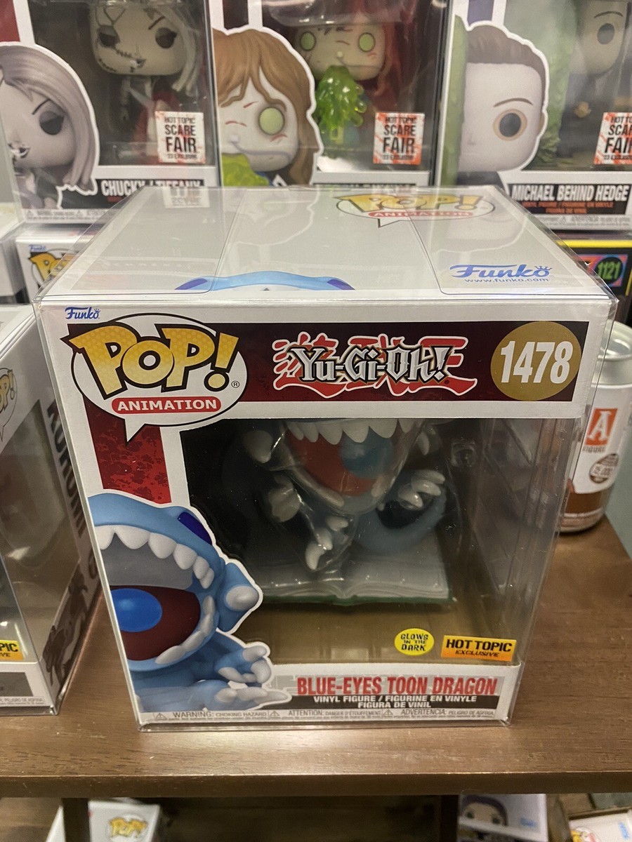 Blue Eyes Toon Dragon 1478 GITD Hot Topic Excl Funko POP! Yu