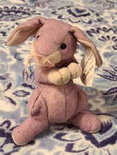 TY Beanie Baby "Springy" The Lavender Bunny Stuffed Animal Toy New 2000