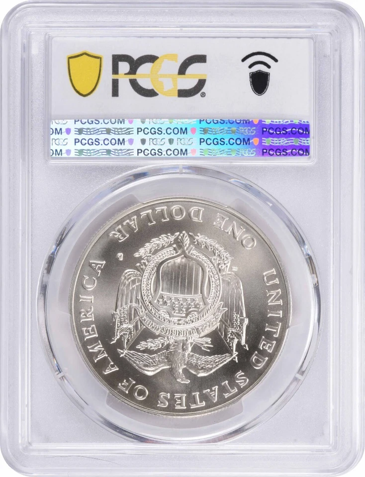 1994-D Capitol Dollar Commemorative MS70 PCGS Mint State 70 - Image 2 of 2