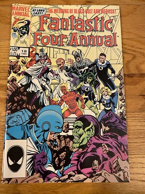 1984 Marvel Comics Fantastic Four Annual #18 Inhumans Wedding Issue She-Hulk B1