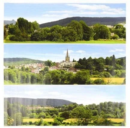 New Gaugemaster GM708 Pretty British Town Large Photo Backscene 2744x304mm Fo U