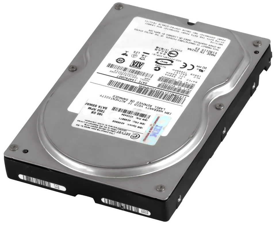 Hard Drive IBM 40K6871 42C0454 HDS721616PLA380 160GB 7.2K 8MB SATA II 3.5'' - Image 2 of 3