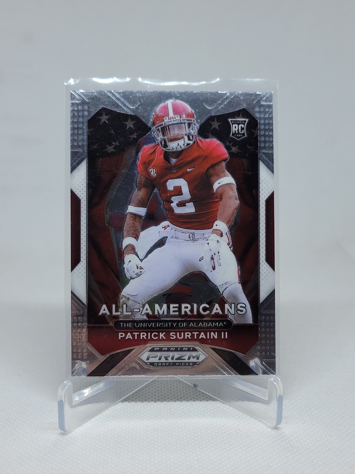 2021 Prizm Draft Picks Patrick Surtain II All-American Rookie 199  Broncos C7E