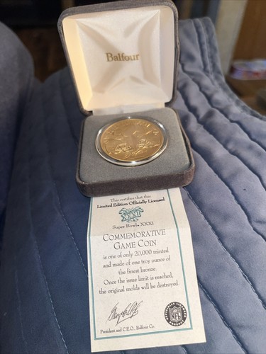 Patriots Vs Packers Super Bowl XXXI Balfour Gedenkmünze Bronze Spiel/20000