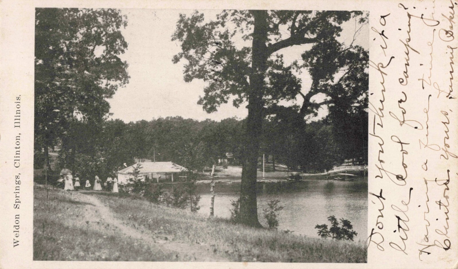 Weldon Springs Clinton Illinois IL 1908 Postcard eBay