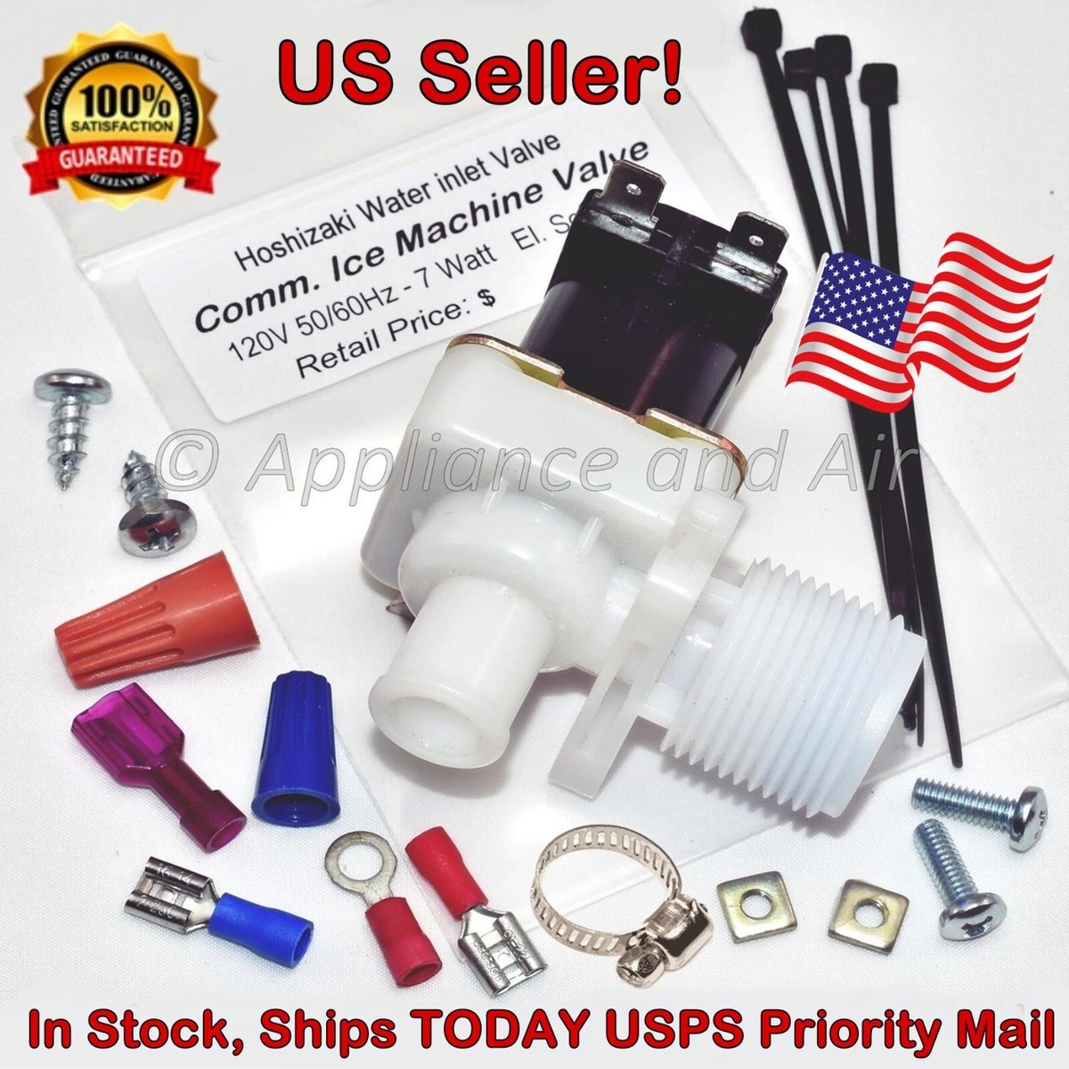3U0111-02 J248-032 Hoshizaki Water Valve, Ships Free with USPS 