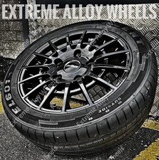 20" Black T-Sport Alloy Wheels Fits Ford Transit Mk6 Mk7 Mk8 Vans Crew Cabs