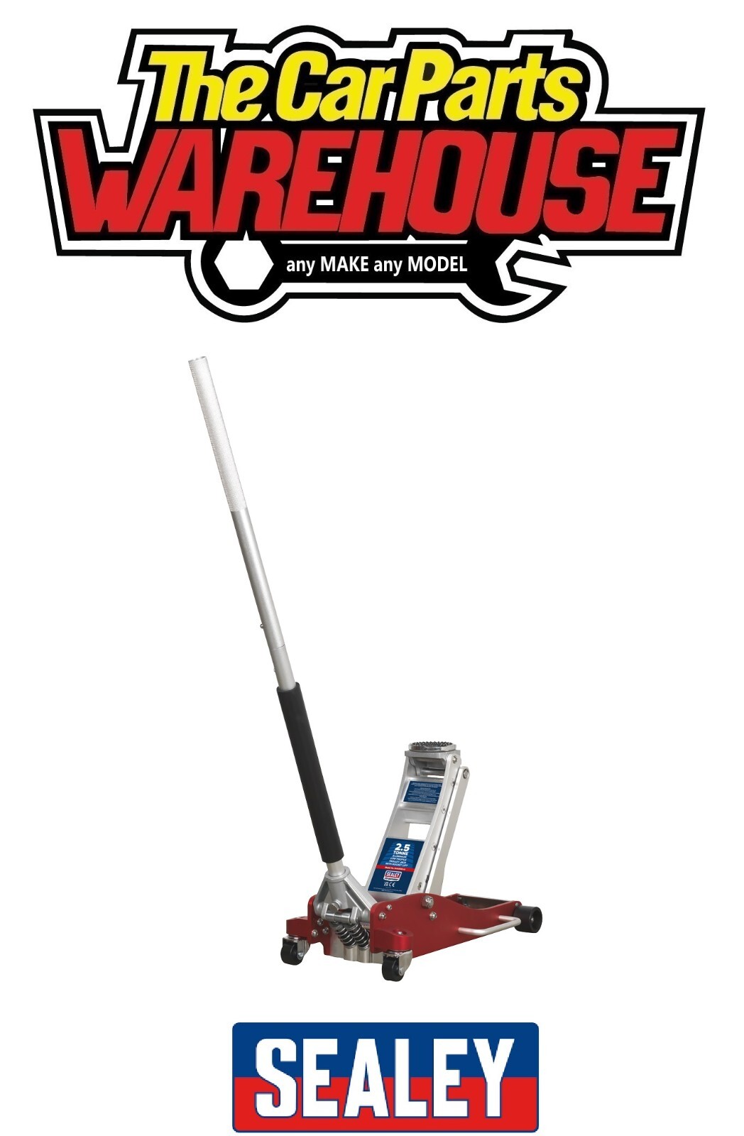 Sealey RJA2500 Trolley Jack 2.5tonne Aluminium Rocket Lift