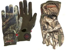MANZELLA MENS H007M BOW RANGER FLEECE ARCHERY HUNTING GLOVE REAL TREE CAMO