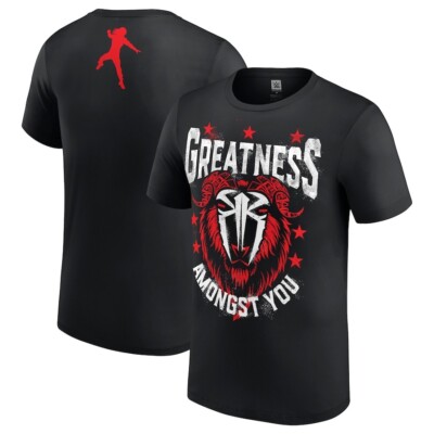 WWE ROMAN REIGNS ''GREATEST GOAT'' T-SHIRT OFFIZIELL ALLE GRÖßEN NEU AUTHENTISCH