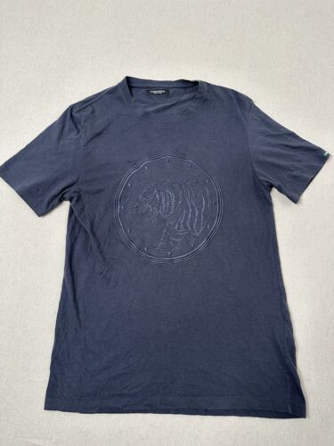 Stefano Ricci Embroidered Tiger T Shirt Medium Navy Blue B5 MSRP $1200