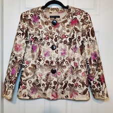Lafayette 148 Women s Sz 8 Floral brocade Blazer Jacket