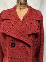 Plaza South Red and Black Tweed 2 Button Jacket     SIZE: 16  