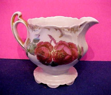 Vintage Antique Floral Porcelain Cream Pitcher Royal Munich