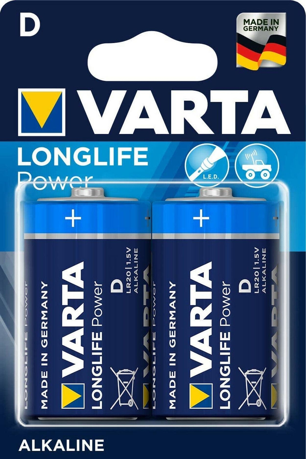 Thumbnail - 10x Varta Longlife Power D Lr20 Mono 1,5 V Alkaline Batterie (5x 2er
