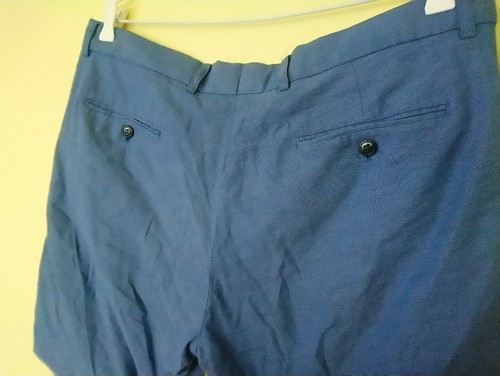 Oxford Blue Cotton Shorts Sz 36-38 - Picture 7 of 8