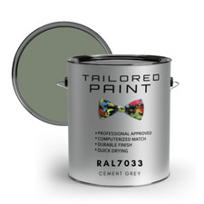 RAL7033 Cement Grey Direct To Metal 2k Brush or Spray On Paint Gloss Smooth