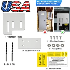Generator Interlock Kit For Square D QO & Homeline 150 & 200 Amp  Panels