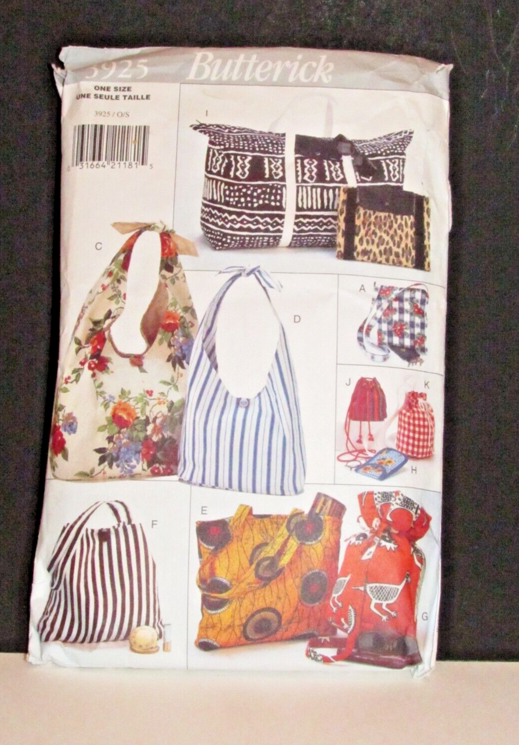 Bag pattern, 9 Soft Bags Beach bag, Drawstring bag, Makeup bag, cut Complete