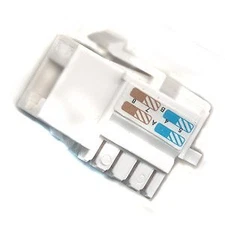 Ultra Spec Cables Cat5e Keystone Jack White Pack of 5