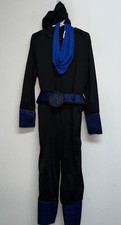 Ninja Halloween Costume Boys Small Black Blue Cosplay Pretend Play