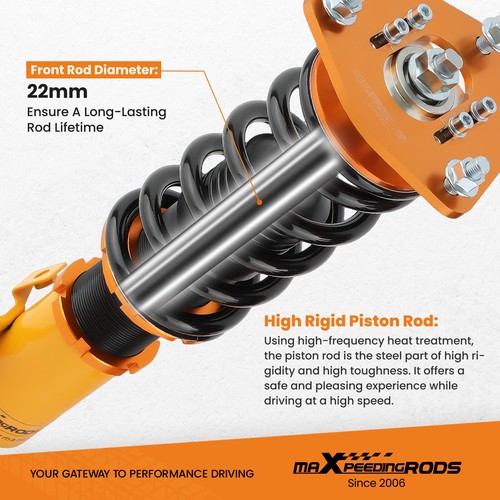 Coilovers for Niassan S14 Silvia 200SX 240SX Suspension Shock Adjustable Height - Picture 2 of 12