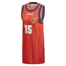 Adidas Originals Spain Sleeveless Soccer Tank Jersey Dress Sz L NEW CE2311