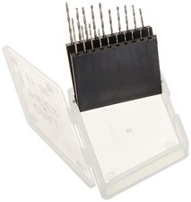 20pc HSS High Speed Steel Micro Drill Bit Set Wire Gauge Index 61-80 White Case