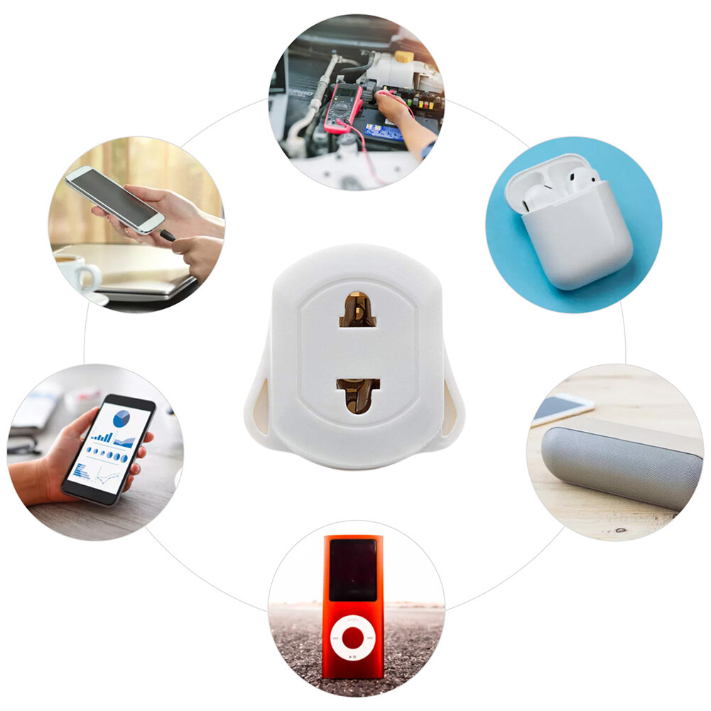 Plug Adapter 2 Pin To 3 Pin Socket Converter Travel Charging Adapters