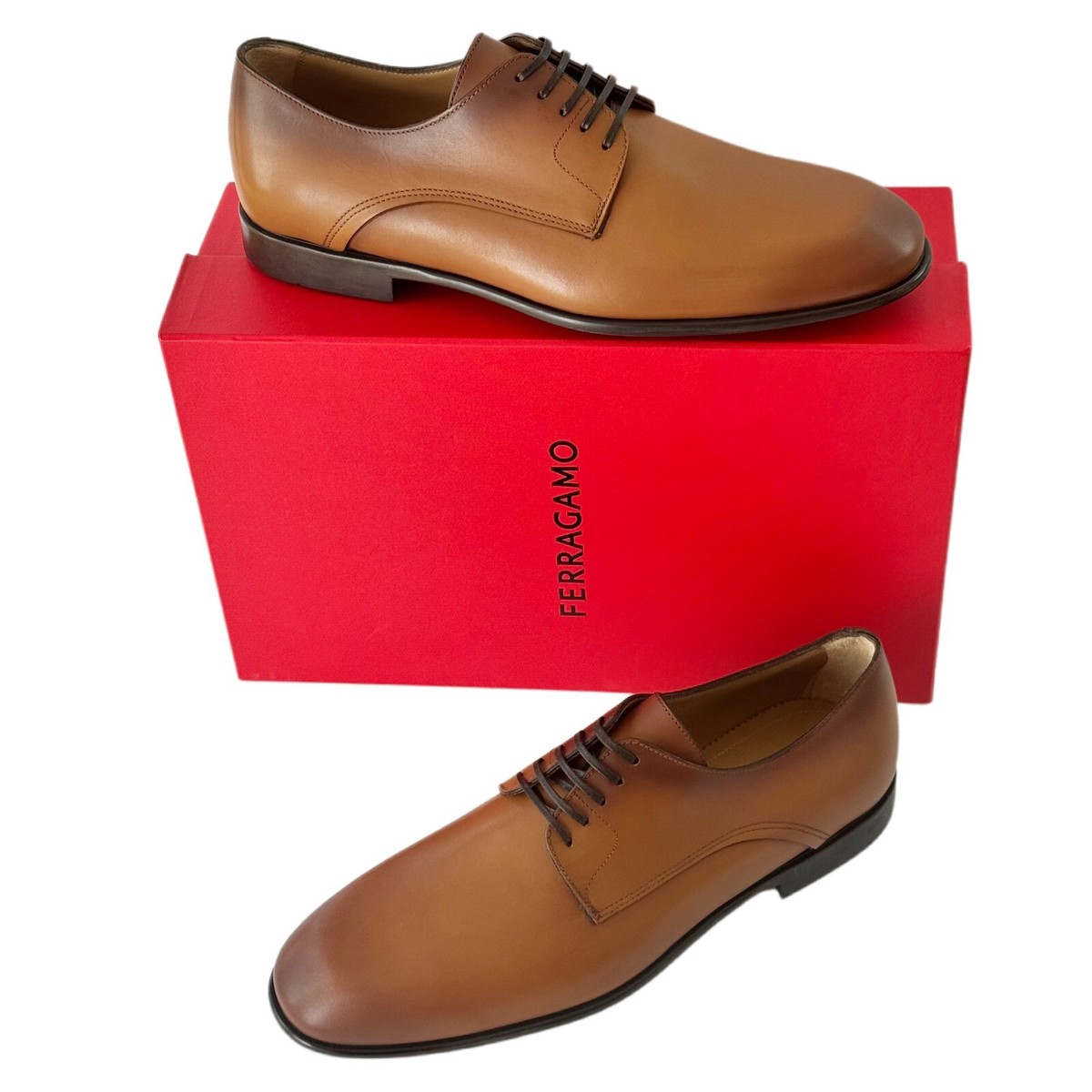 Ferragamo Fosco 11.5 D Plain Toe Oxford Derby Men display picture 2