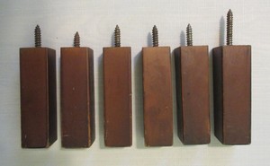 Set of 6 Vintage Mid Century Modern Wood Square Furniture ...