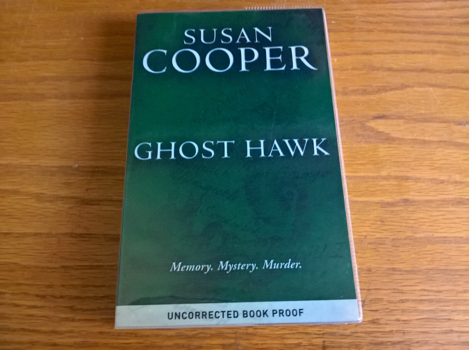 Ghost Hawk by Susan Cooper - proof copy pb children's fiction
