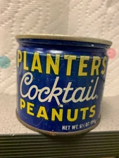 Vintage 6 1/2oz Planters Peanut Cocktail Can (no lid) 