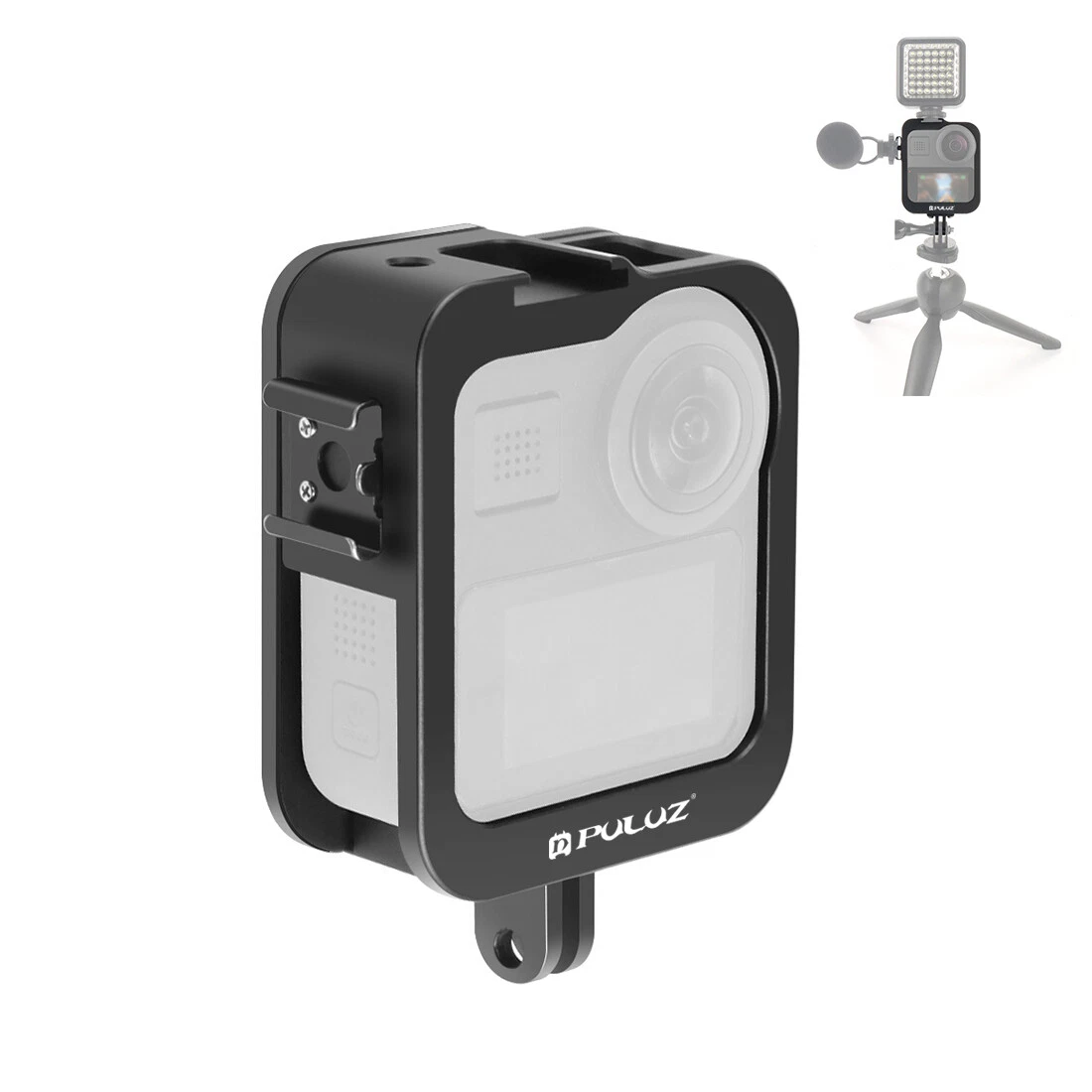 Aluminum Cage Cover Protective Case Frame Housing for GoPro Max with Cold  Shoe | eBay